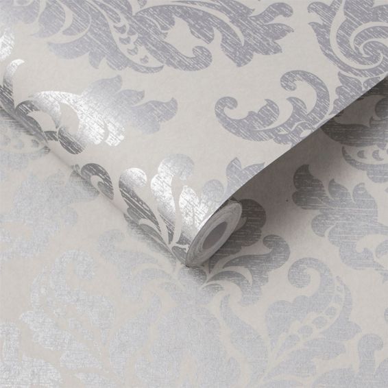 Antique Gris Wallpaper 105449 by Graham & Brown in Grey