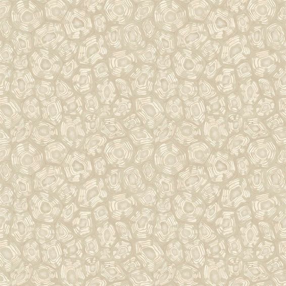 Savanna Shell Wallpaper 119 4021 by Cole & Son in Parchment Linen Metallic Gilver