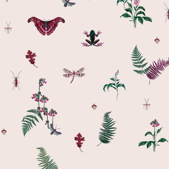 Midnight Beasts Wallpaper 118565 by Joules in Blush Cream