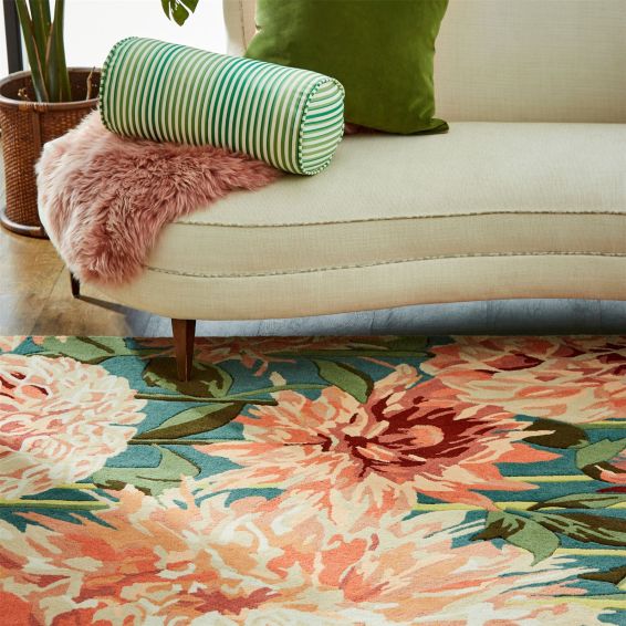 Dahlia 142408 Rugs by Harlequin in Coral Wilderness