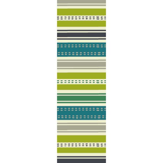 Scion Rivi Kiwi Stripe Outdoor Runner Rugs 426908 Green