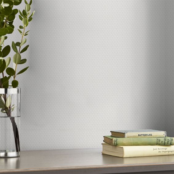 Edern Paintable Wallpaper 118168 by Laura Ashley in White