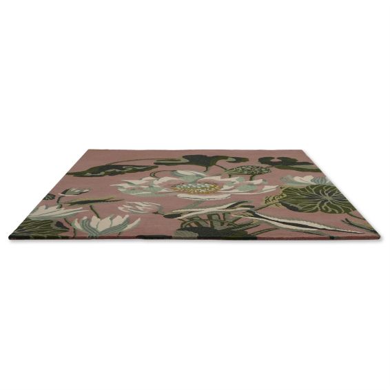 Waterlily Wool Rugs 38602 by Wedgwood in Dusty Rose Pink