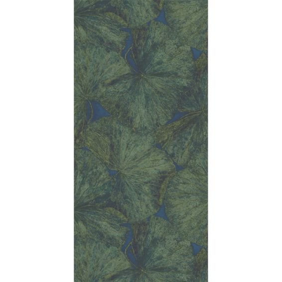 Taisho Lotus Wallpaper 312725 by Zoffany in Malachite Lapis