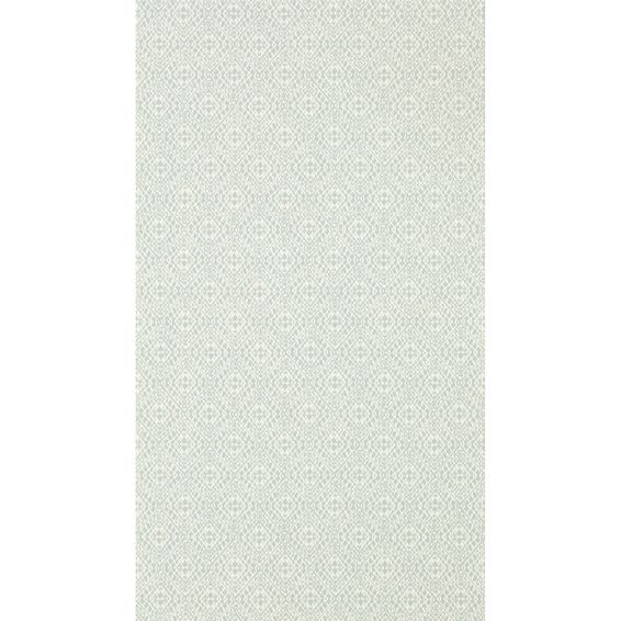 Pinjara Trellis Wallpaper 216789 by Sanderson in Blue Clay