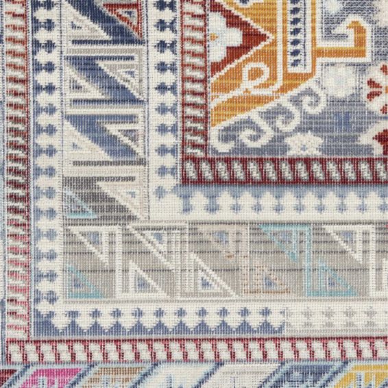 Vintage Kashan Traditional Runner Rugs VKA06 by Nourison in Grey Multi