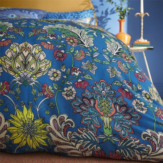 Gardenia Bedding Set with Pillowcase by Matthew Williamson in Blue