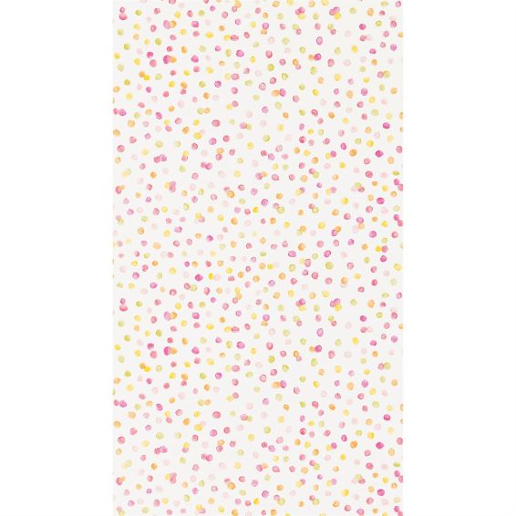 Lots Of Dots Wallpaper 111284 by Scion in Blancmange Raspberry Citrus