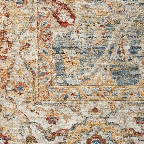 Sahar SHR03 Traditional Persian Runner Rugs by Nourison in Blue