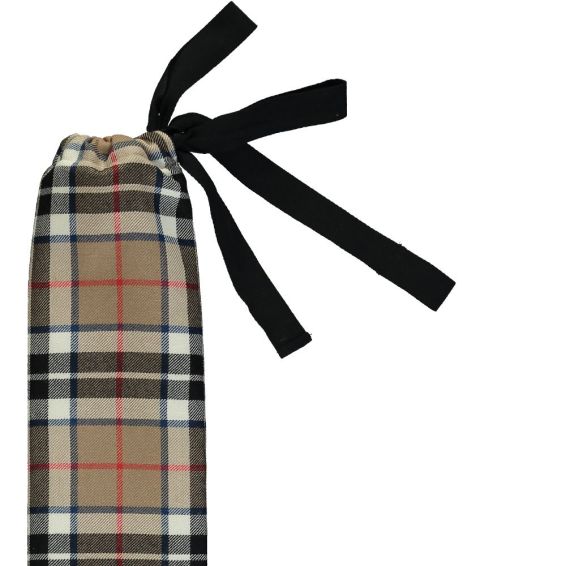 YuYu Tartan Hot Water Bottle in Thomson Camel