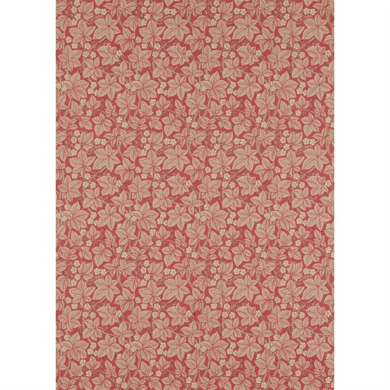 Bramble Floral Wallpaper 214697 by Morris & Co in Red