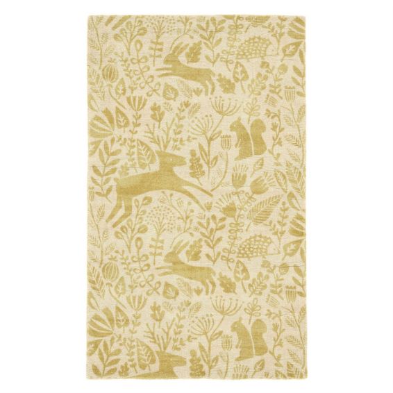 Kelda Woodland Rugs by Scion in 023506 Honey Yellow