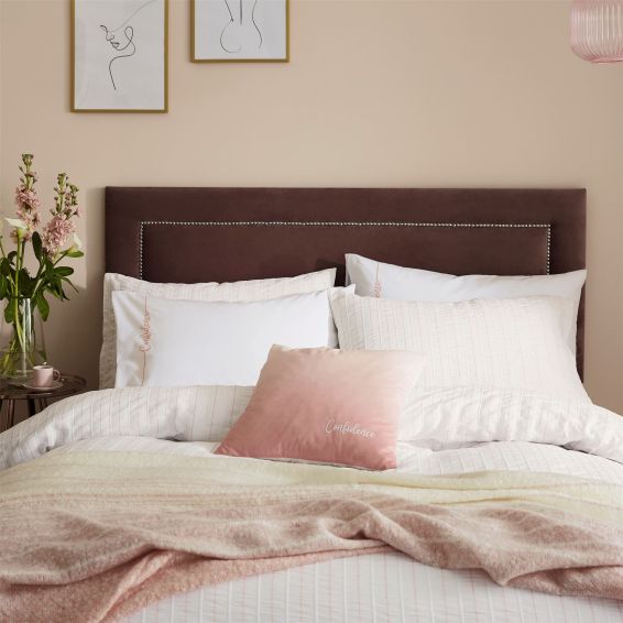 Confidence Seersucker Stripe Bedding by Katie Piper in Grapefruit