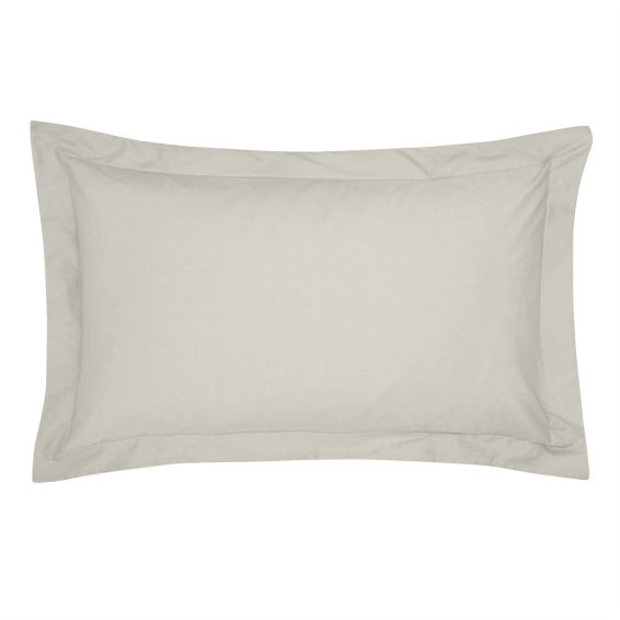 Plain Oxford Pillowcase By Bedeck of Belfast in Linen Cream