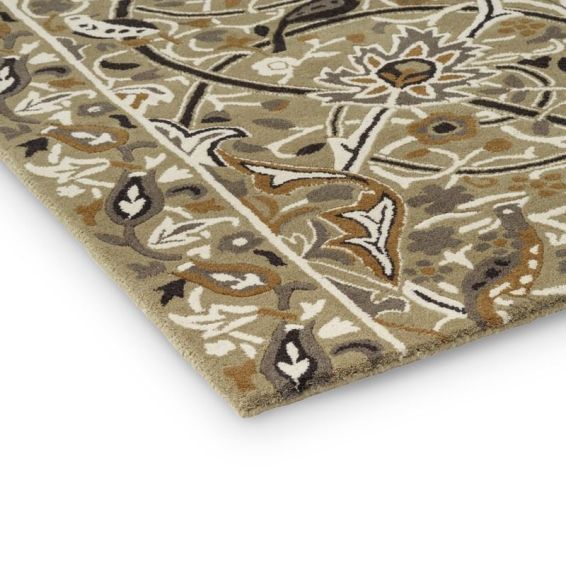 Bullerswood Runner Rugs 127301 in Stone Mustard By William Morris