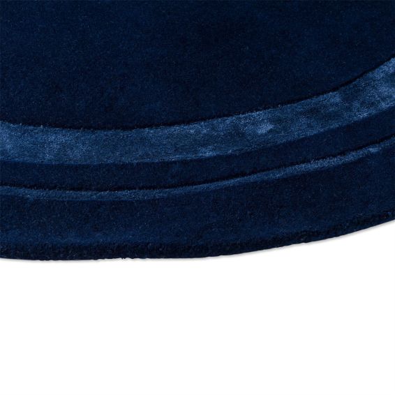 Redbrook 081808 Circle Rug by Laura Ashley in Midnight Blue