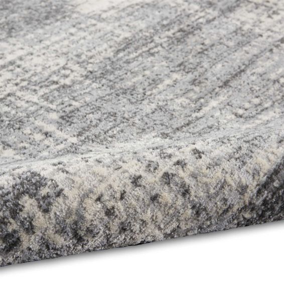 Rush Abstract Rugs CK953 by Designer Calvin Klein in Grey Beige