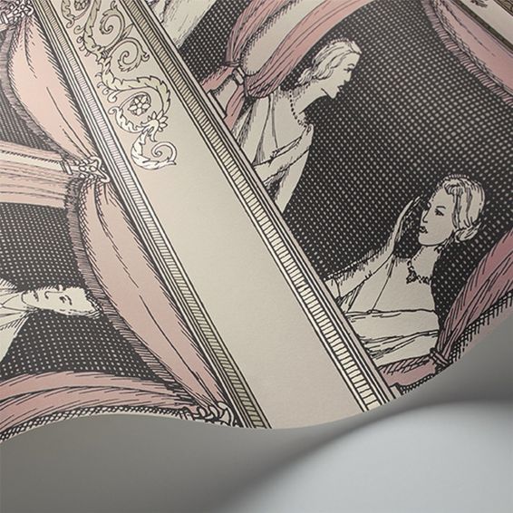 Teatro Wallpaper 4008 by Cole & Son in Ballet Slipper Pink