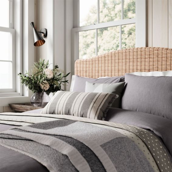 Long Island Denim Look Bedding by Helena Springfield in Grey