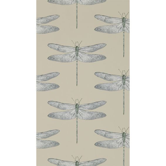 Demoiselle Wallpaper 111241 by Harlequin in Jute Slate Grey