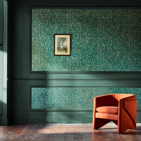 Moresque Glaze Wallpaper 312993 by Zoffany in Huntsman Green