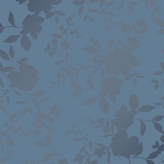 Westbourne Floral Wallpaper 118484 by Laura Ashley in Midnight Blue