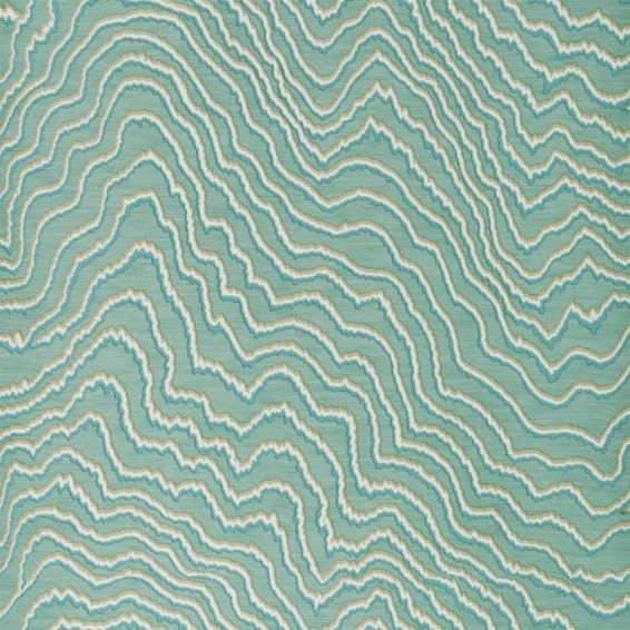 Fiji Wallpaper W0082 05 by Clarke and Clarke in Mineral Blue