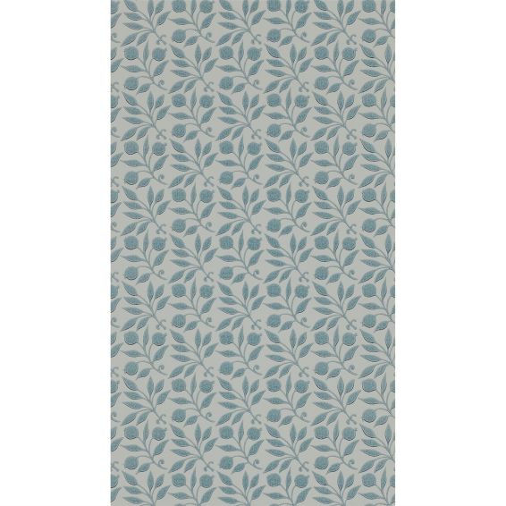 Rosehip Wallpaper 214710 by Morris & Co in Mineral Blue