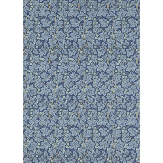 Bramble Floral Wallpaper 214695 by Morris & Co in Indigo Blue