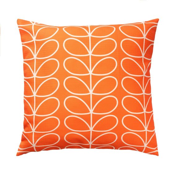 Busy Bee Stem Indoor Outdoor Cushion By Orla Kiely in Pink