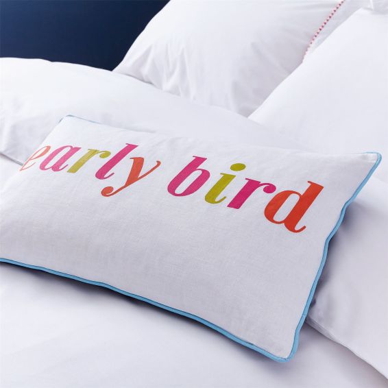 Early Bird Cushion By Joules in French Navy