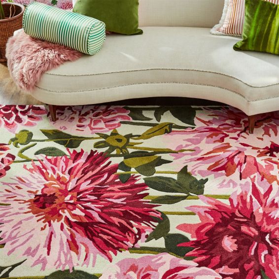 Dahlia 142402 Rugs by Harlequin in Fuchsia Palm