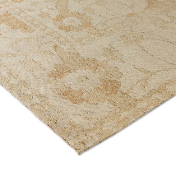 Newborough Jacquard 081606 Rug by Laura Ashley in Pale Gold