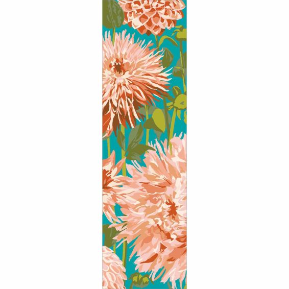 Dahlia 142408 Runner Rugs by Harlequin in Coral Wilderness