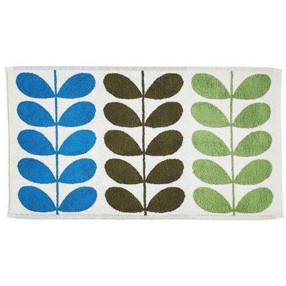 Trio Stem Riviera Bath Mat in Multi by Orla Kiely