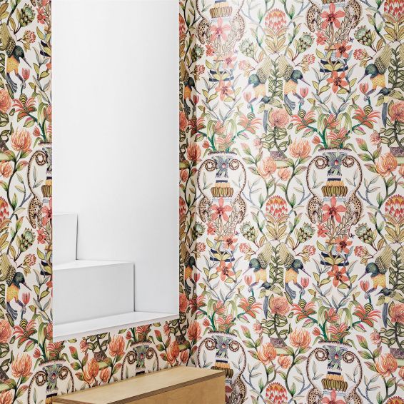 Protea Garden Wallpaper 119 10043 by Cole & Son in Coral