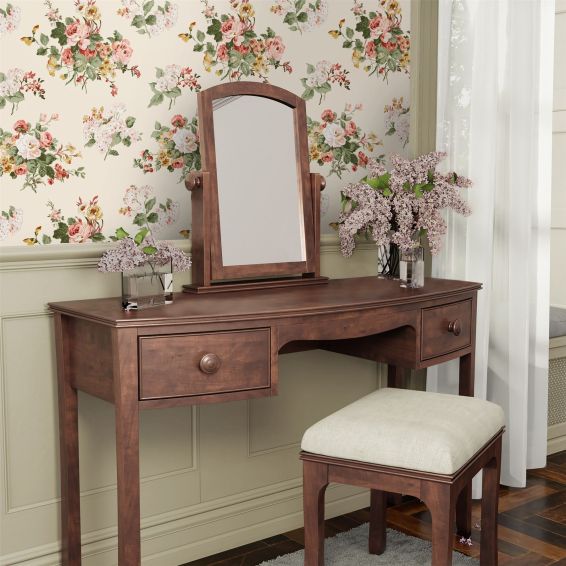 Rosemore Floral Wallpaper 114897 by Laura Ashley in Pale Sable Neutral