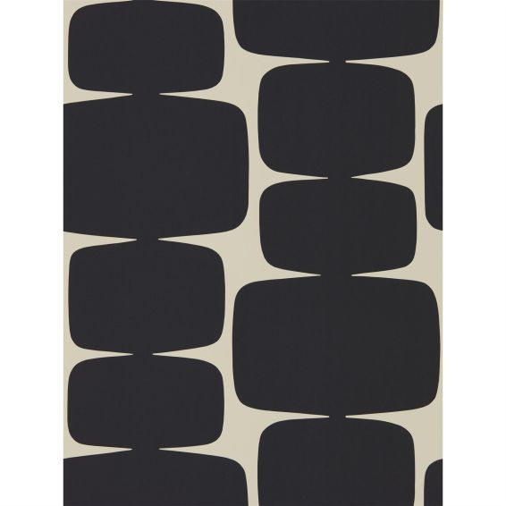 Lohko Wallpaper 111290 by Scion in Liquorice Black