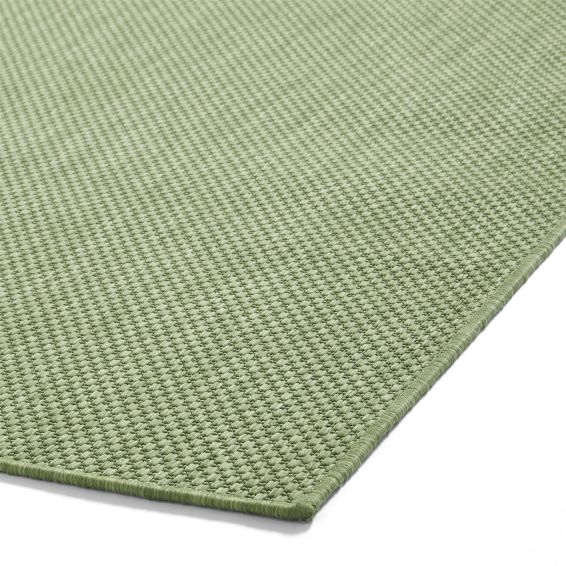 POP Plain Indoor Outdoor Boho Rug in Light Green