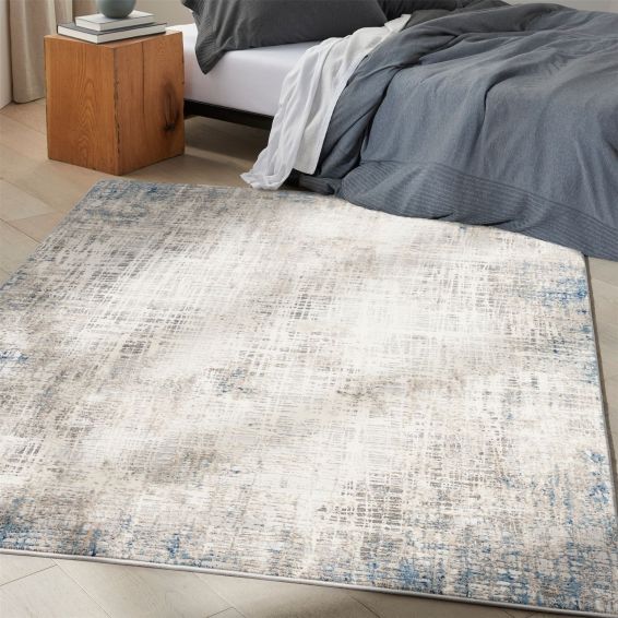 Calvin Klein Infinity Rugs CK022 IFN01 in Blue Multi