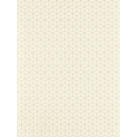 Vault Geometric Wallpaper 112083 by Harlequin in Sesame White