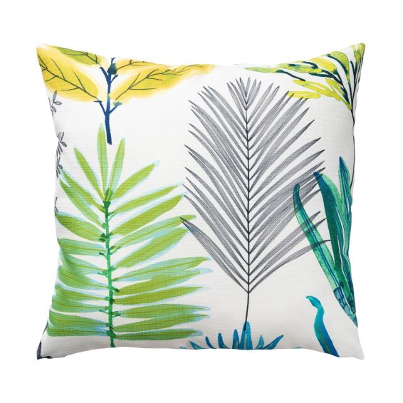 Yasuni Botanical Indoor Outdoor Cushion By Harlequin in Emerald Green