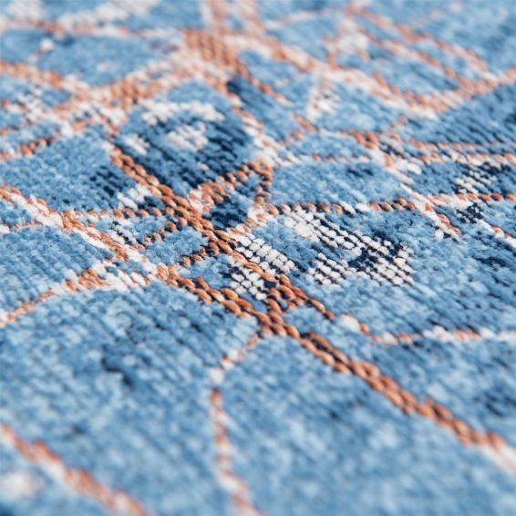 Louis De Poortere Designer Tokyo Rugs in 9314 Conductive Blue