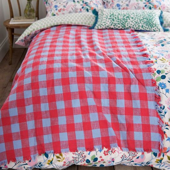 Classic Collector Gingham Throw by Joules in Multi