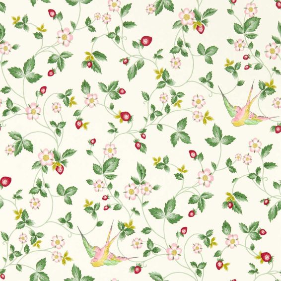 Wild Strawberry Wallpaper W0135 03 by Wedgwood in Ivory