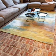 Louis De Poortere Designer Monetti Rugs in 9118 Nenuphar Bronze