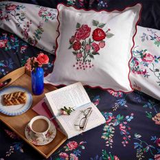 Ribbon Roses Bedding by Cath Kidston in Navy Blue