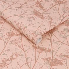 Wild Chervil Wallpaper 120372 by Clarissa Hulse in Shell Rose Gold