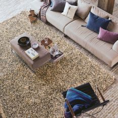 Brink and Campman Rocks Shaggy Wool Rugs 70501 Beige