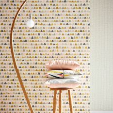 Priya Wallpaper 111299 by Scion in Blush Honey Linen